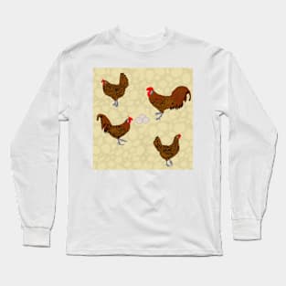 Golden Spangled Hamburg Cream Long Sleeve T-Shirt